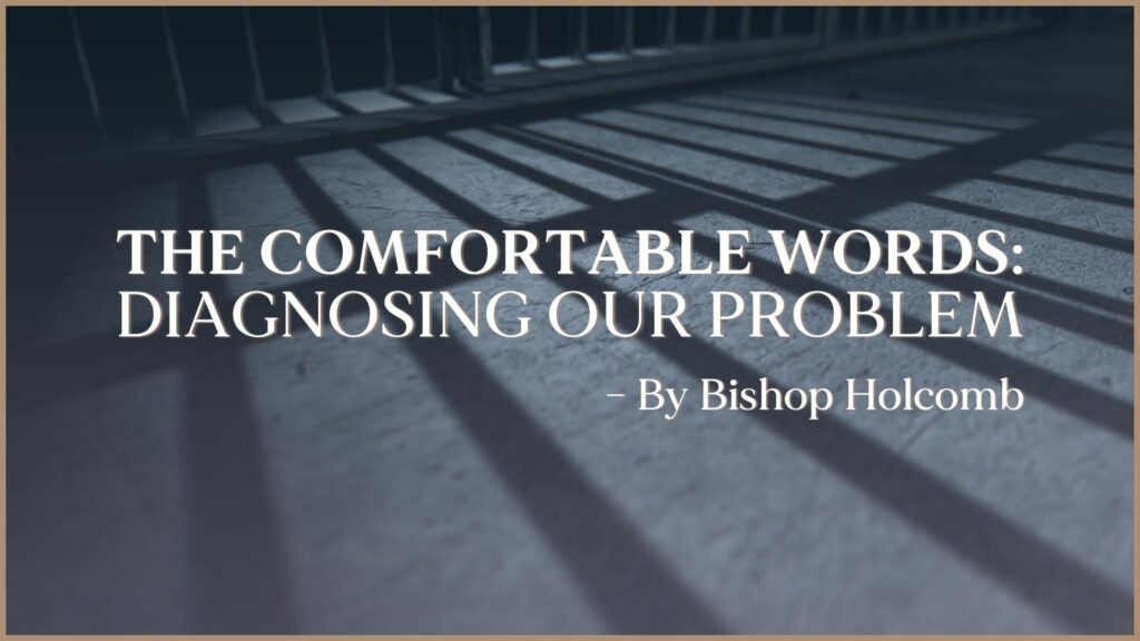 The Comfortable Words: Diagnosing Our Problem